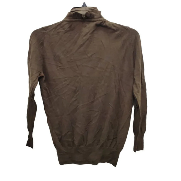 J. Crew Factory Women's Brown Earthy Wool Silk Blend Strega Witch Zip Cardigan M - Picture 5 of 5